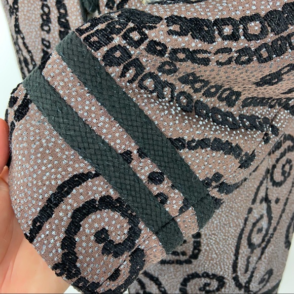 Quadrille heavy knit embroidered big button blazer - Picture 5 of 12